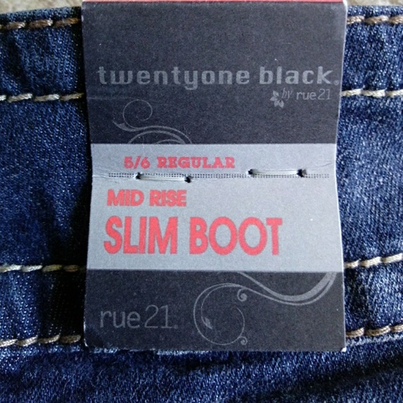 ✅Rue 21 Mid Rise, Slim Boot 5/6 reg NWT - Picture 4 of 5